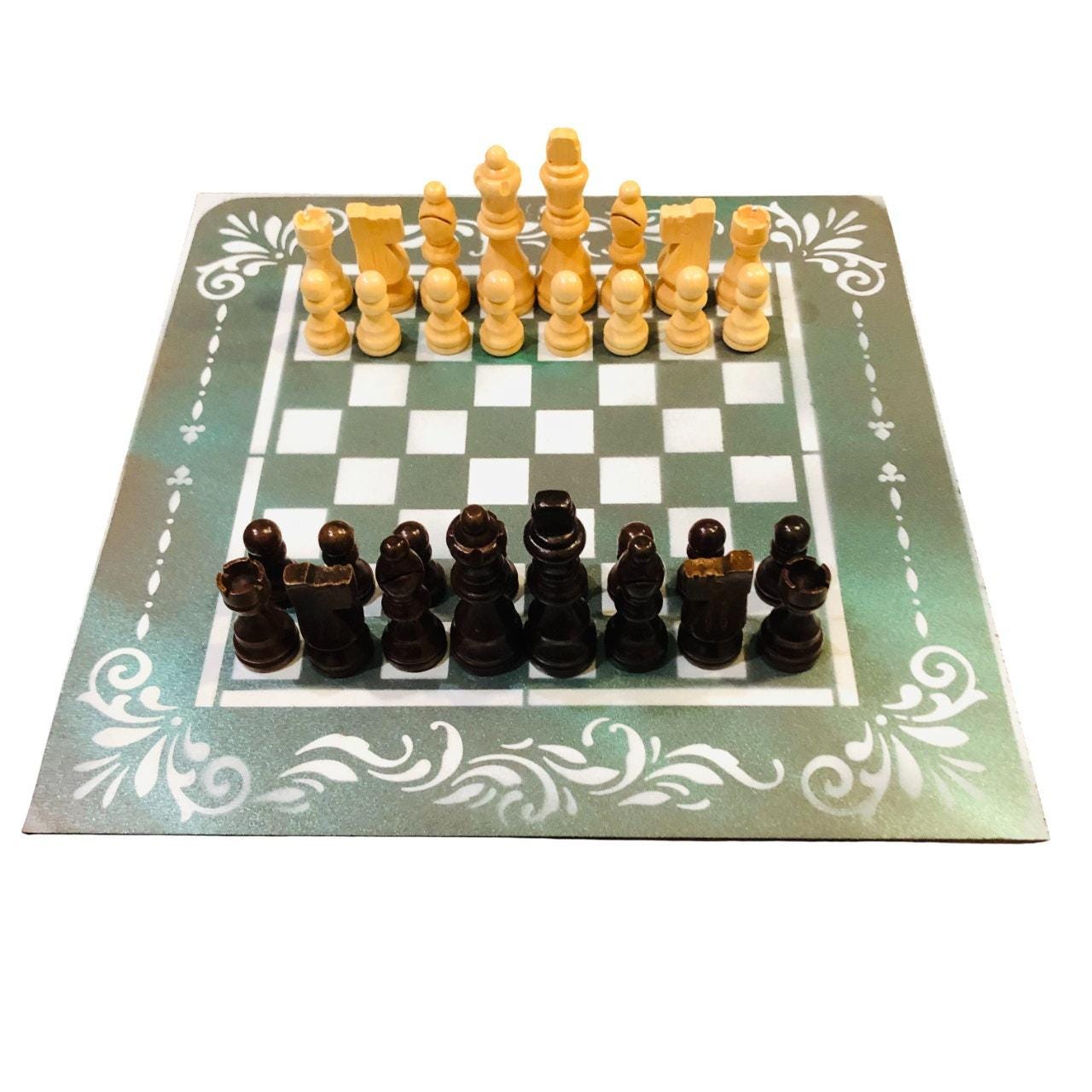 Chess Set - Dirty Green