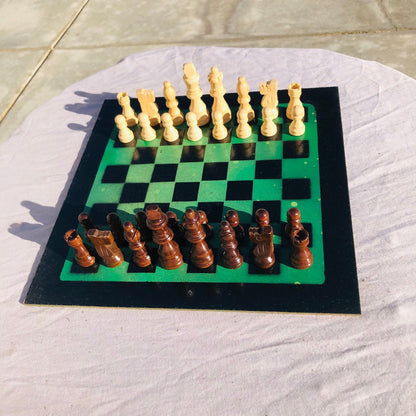 Chess Set - Speckled Green