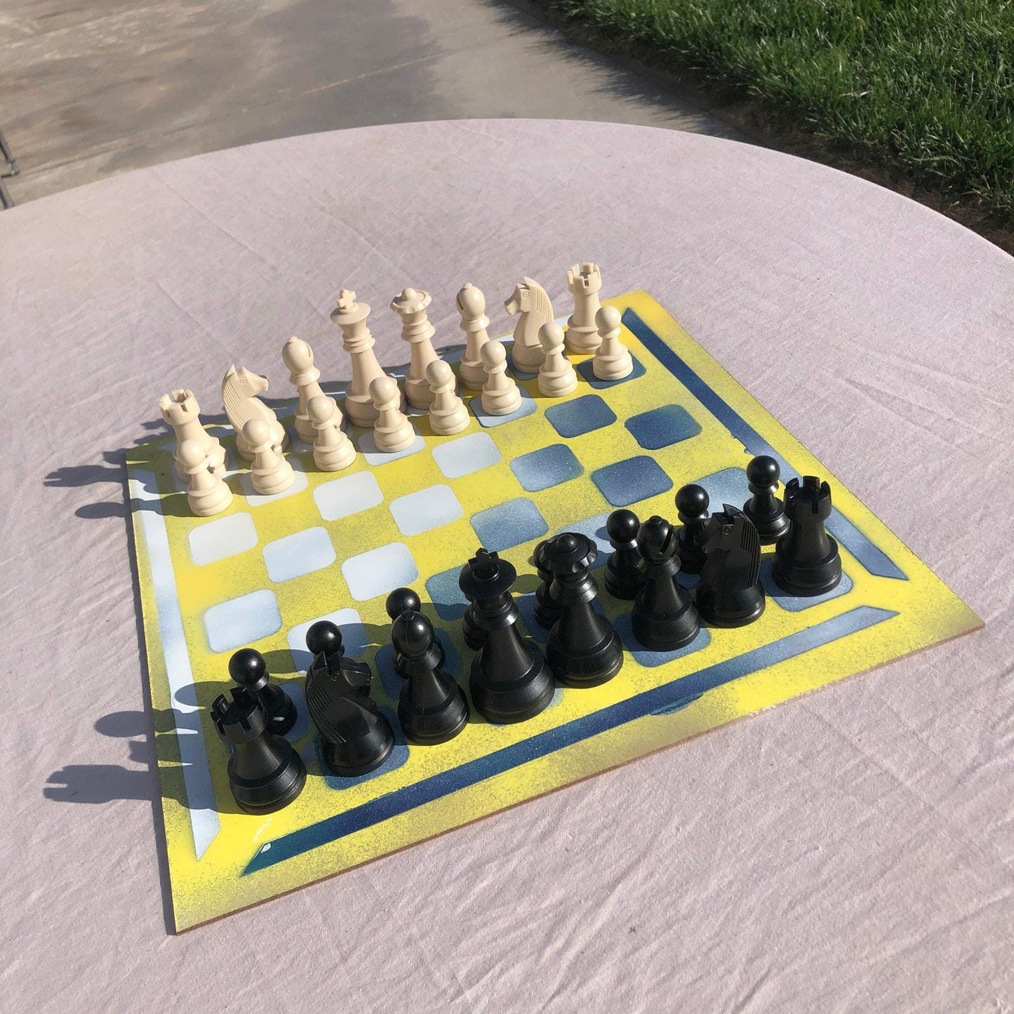 Large Chess Set - Yellow Mix