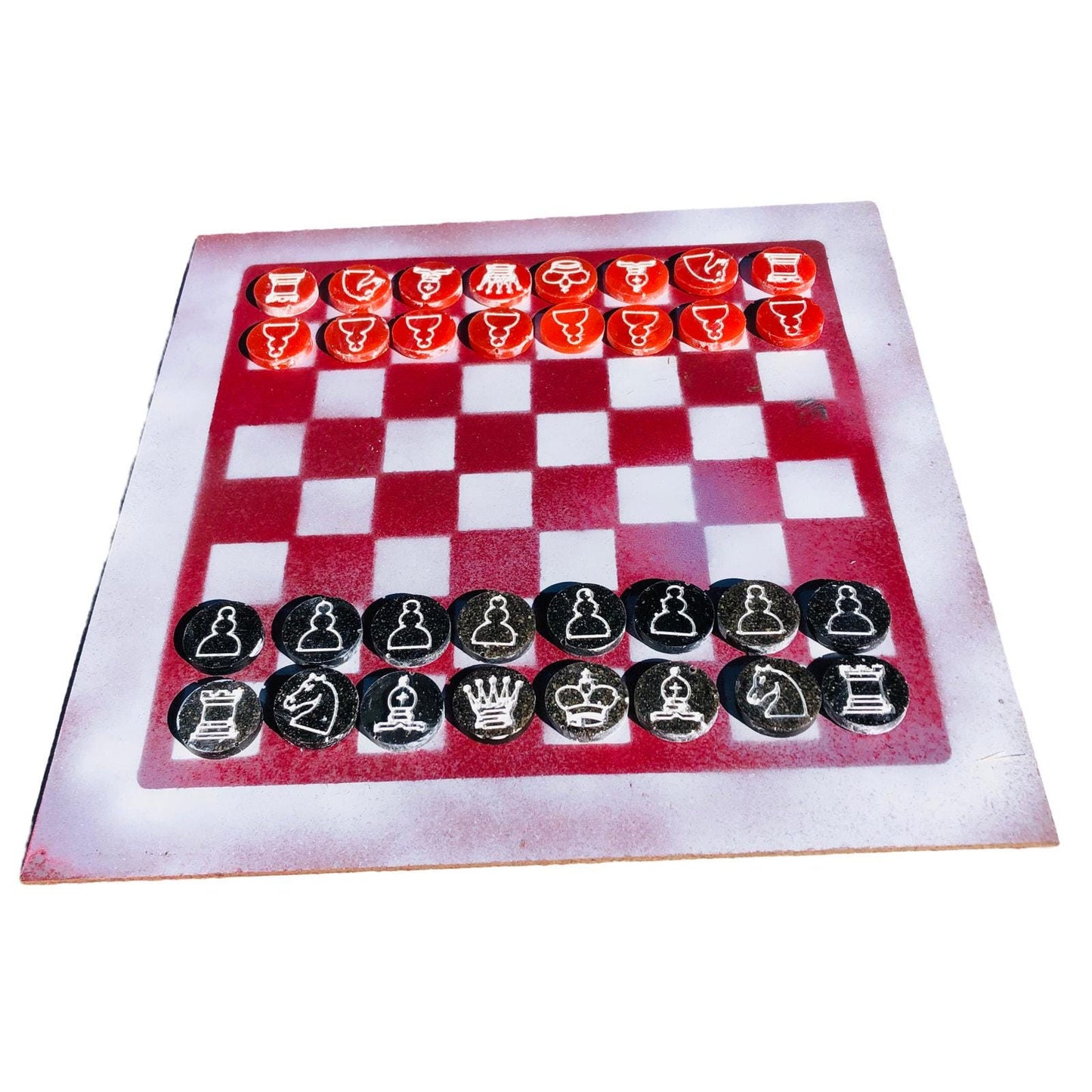 Chess Set - Red & White Edition