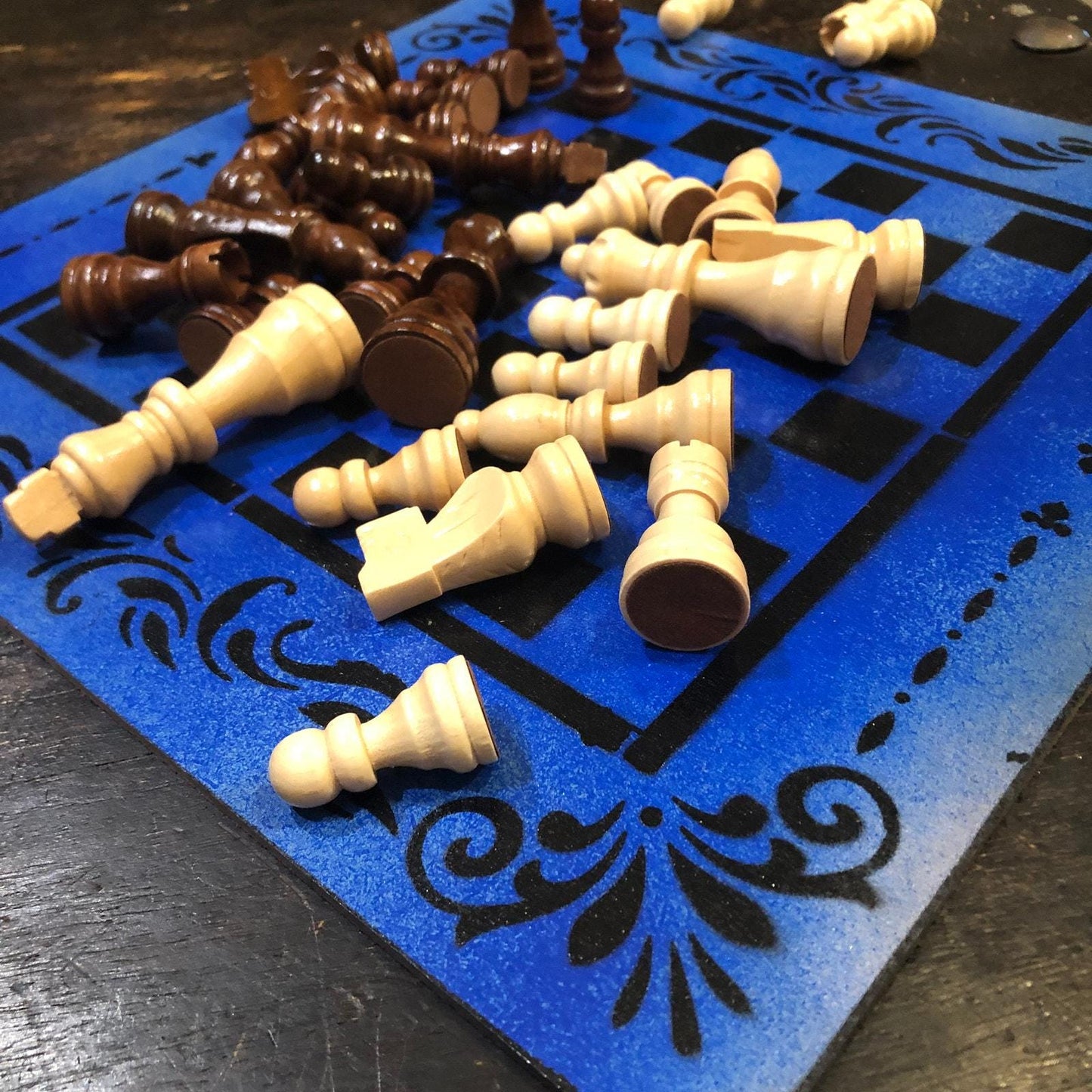 Chess Set - Beautiful Sea Blue