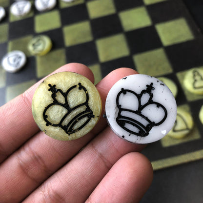Chess Set - Sheen Green Black