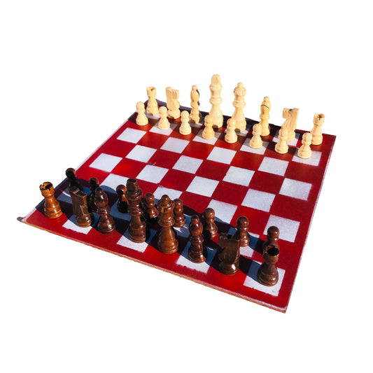 Chess Set - Classic Picnic Red