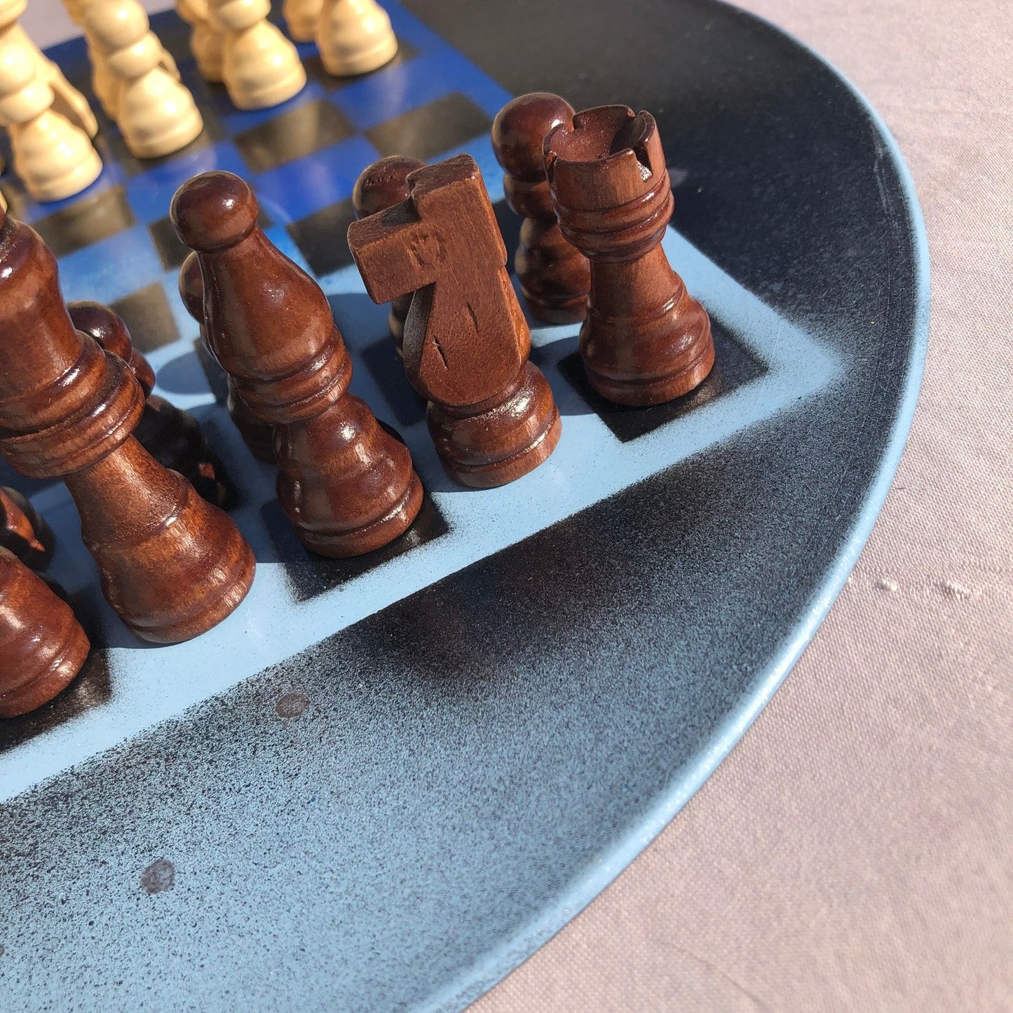 Vinyl Chess Set - Supreme Blue