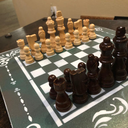 Chess Set - Dirty Green