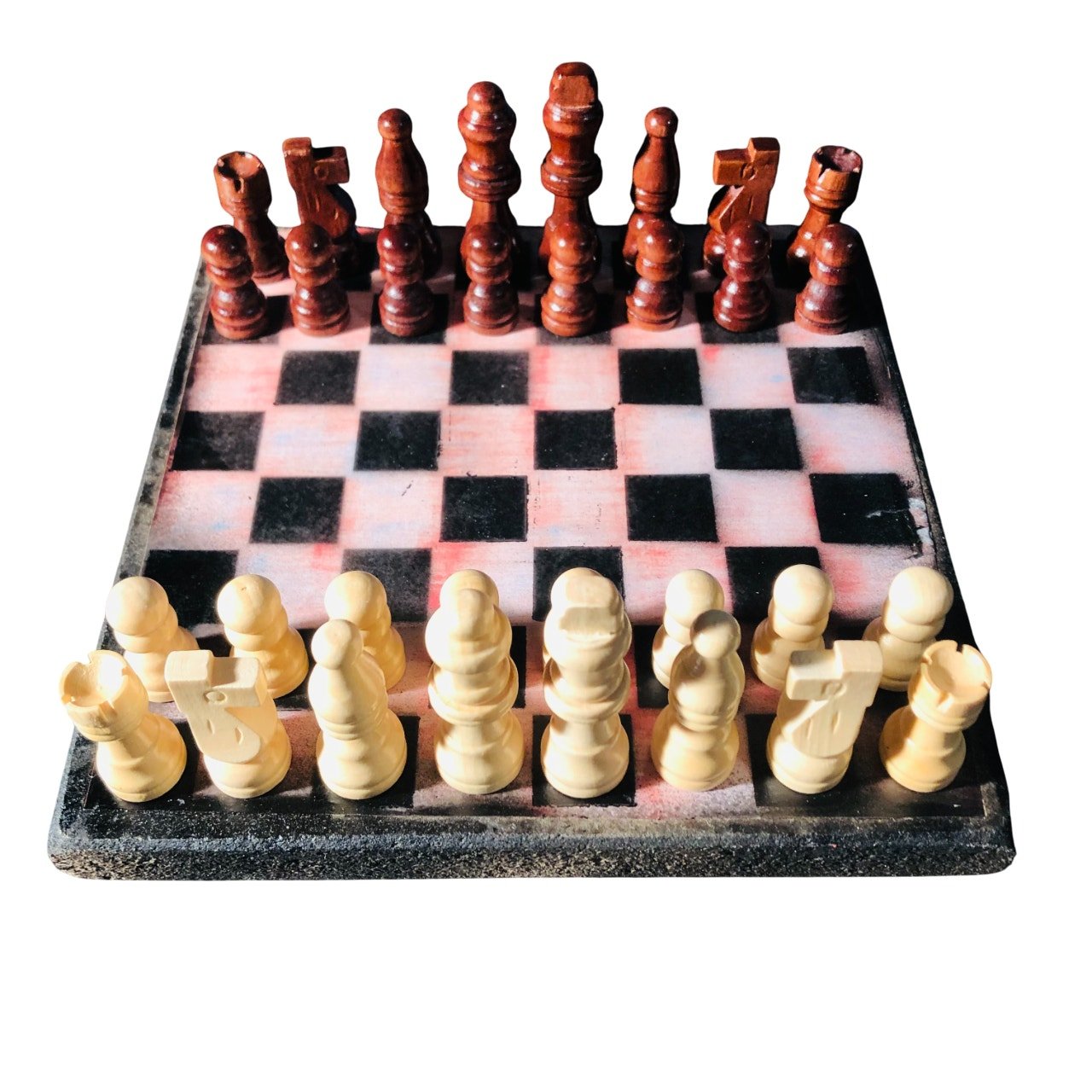 Scrapbook Chess Set - Peach Pink