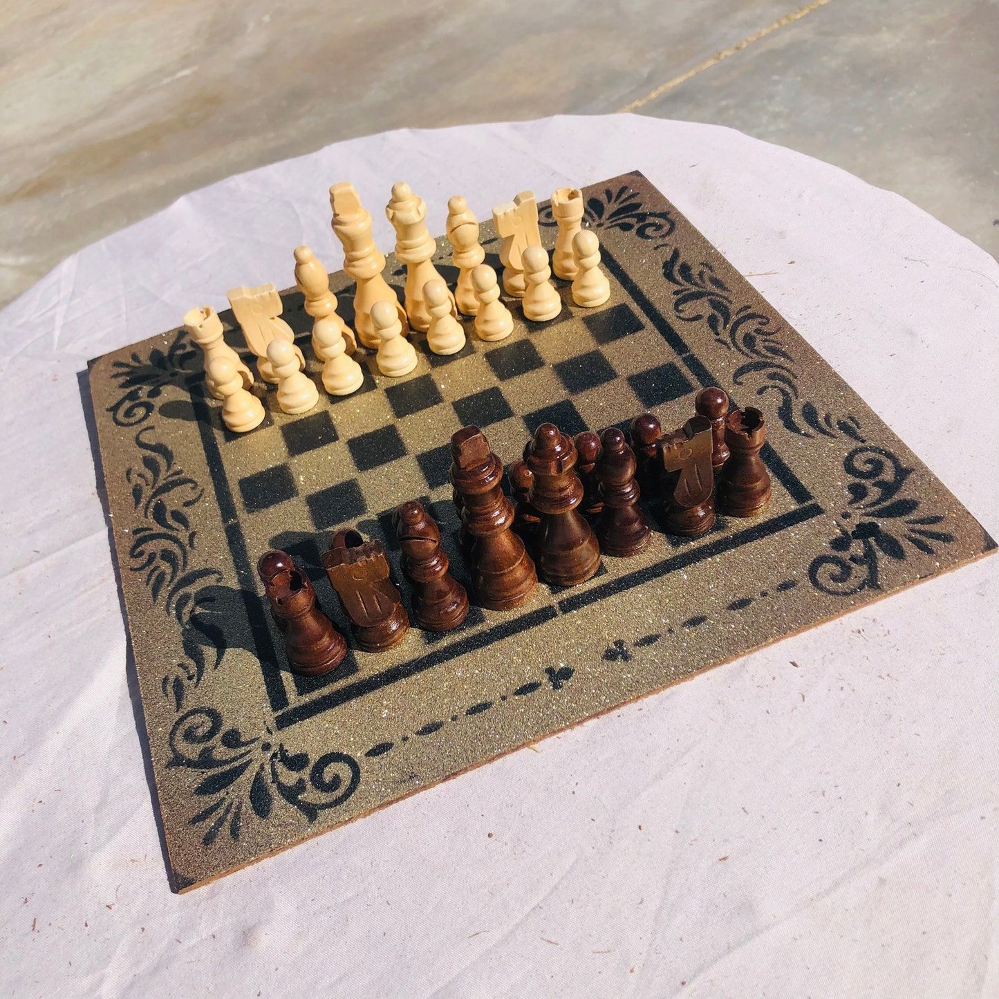 Chess Set - New Orleans Gold