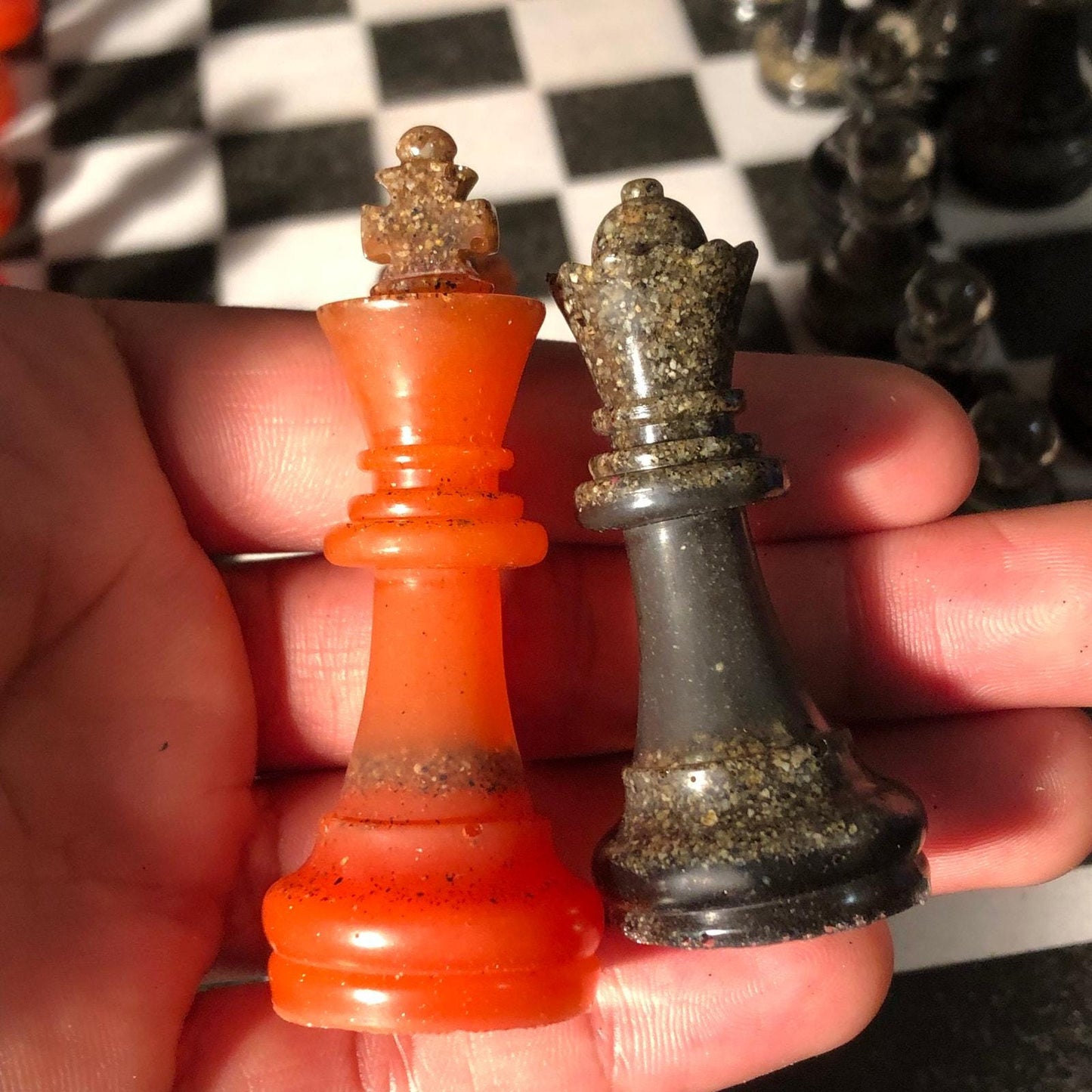 Chess Set - Black & White Edition (Resin Pieces)