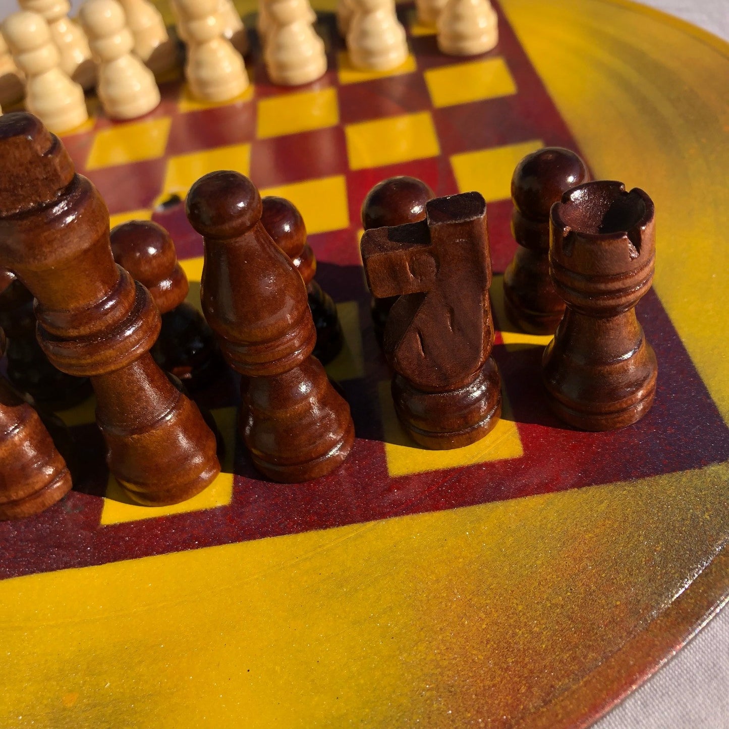 Vinyl Chess Set - UFC Colors