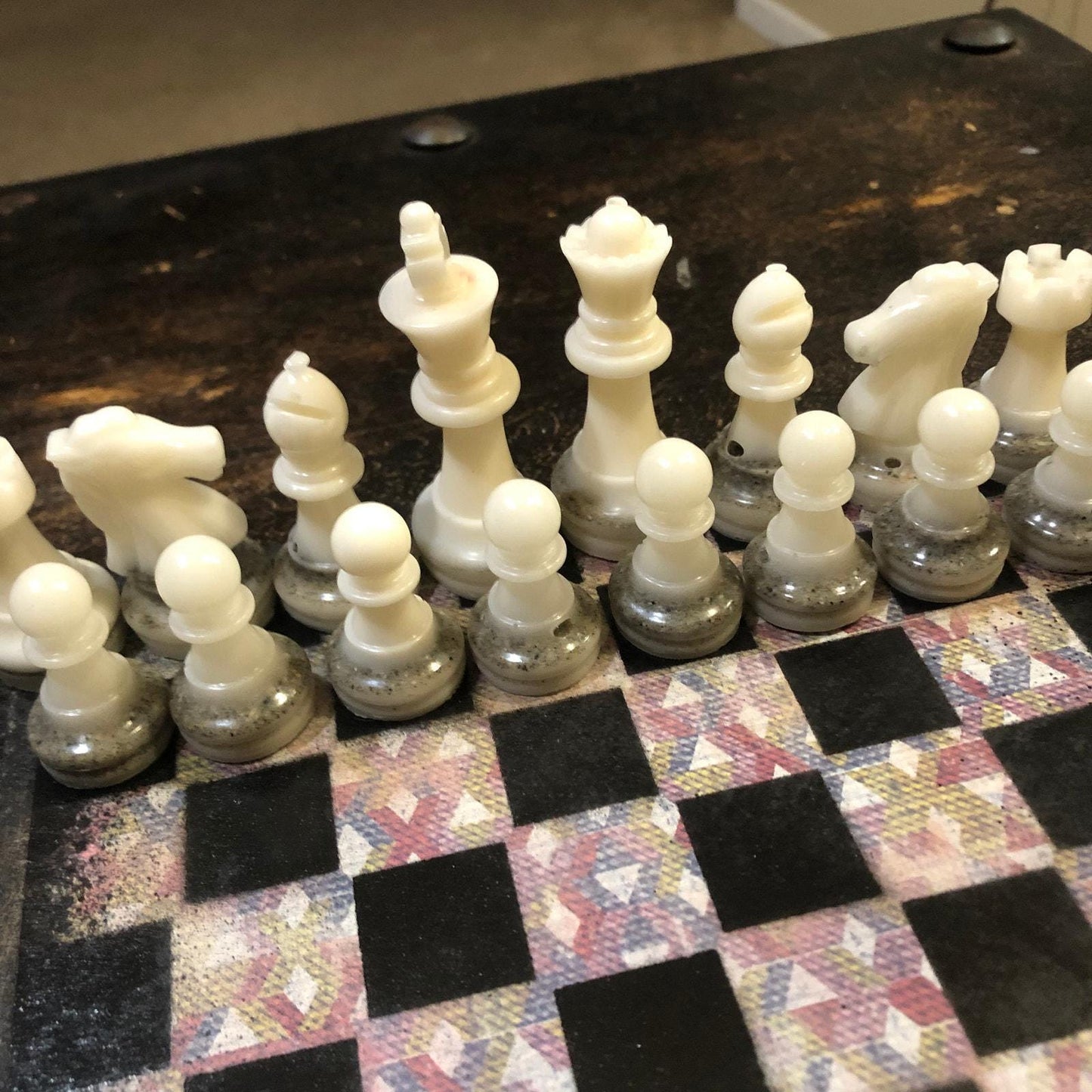 Scrapbook Chess Set - Fancy Carpet Pattern