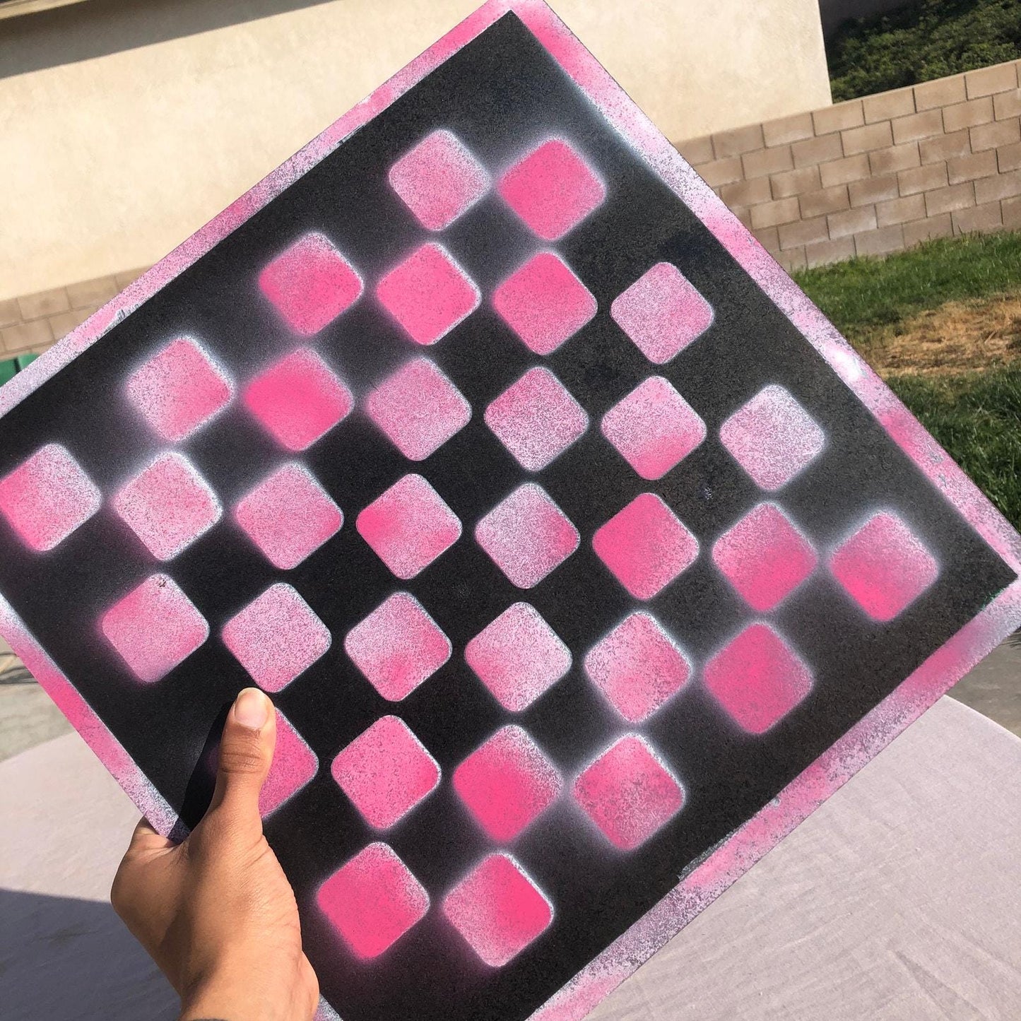 Large Chess Set - Pink & Black