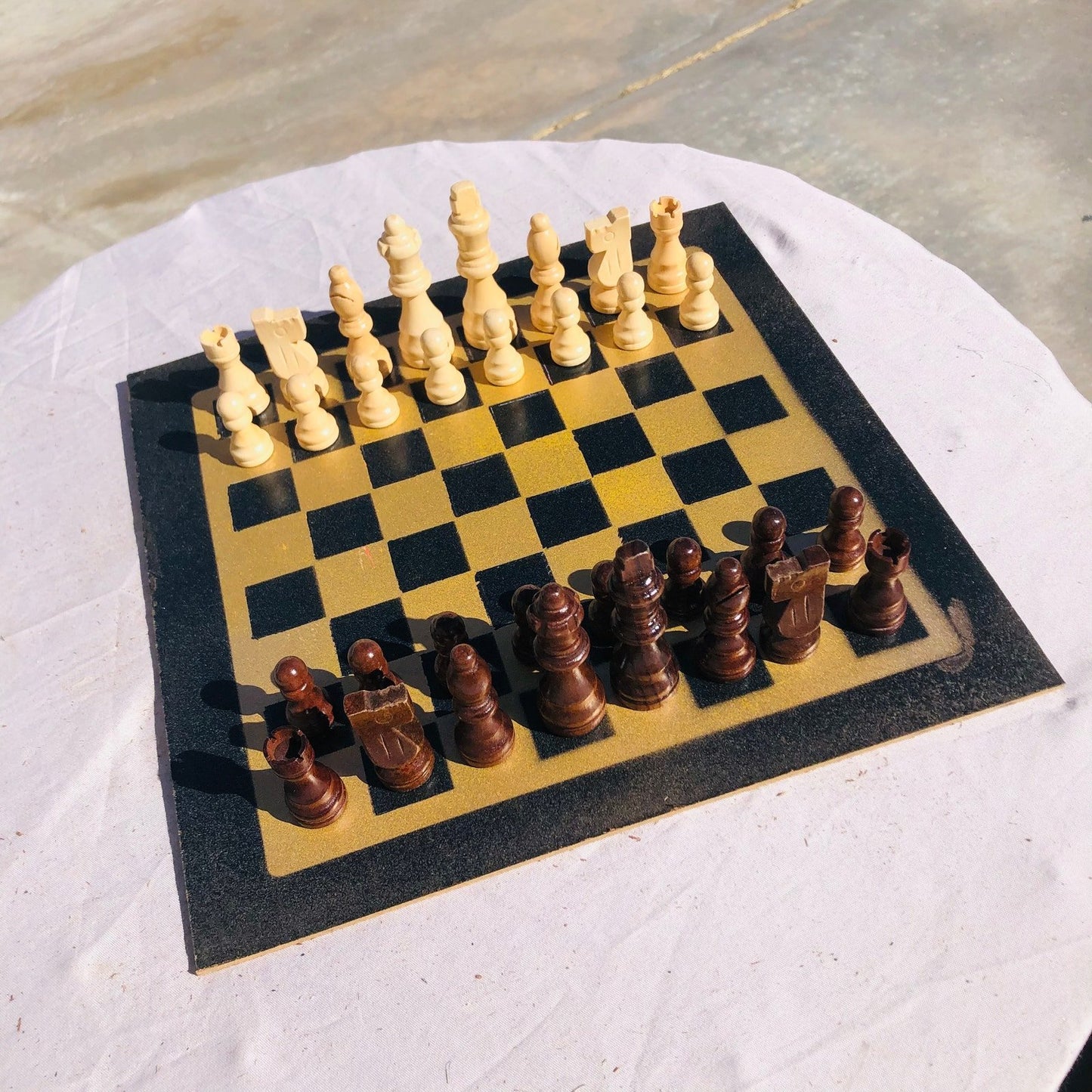 Chess Set - Golden Black