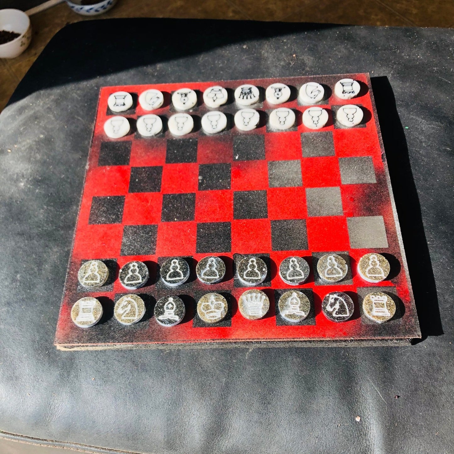 Chess Set - Space Red