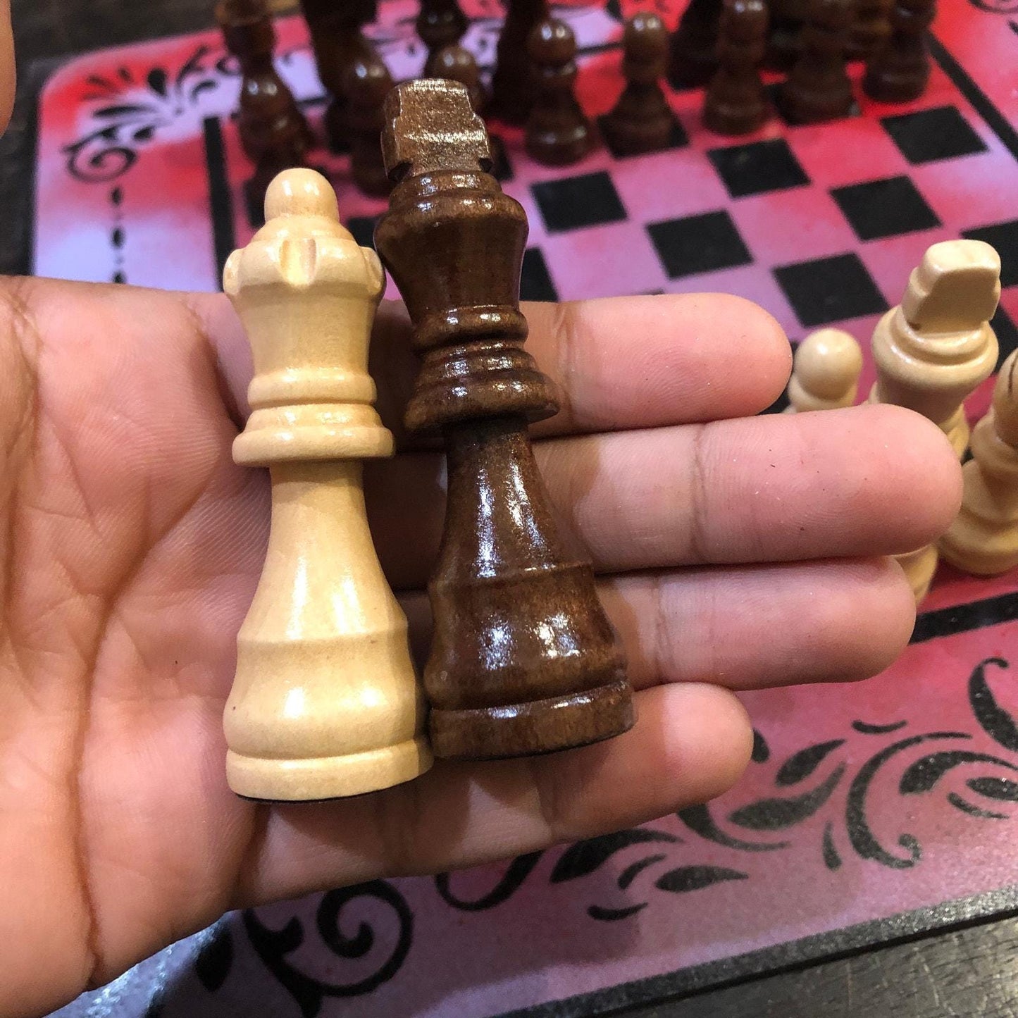 Chess Set - Purple Red Mix