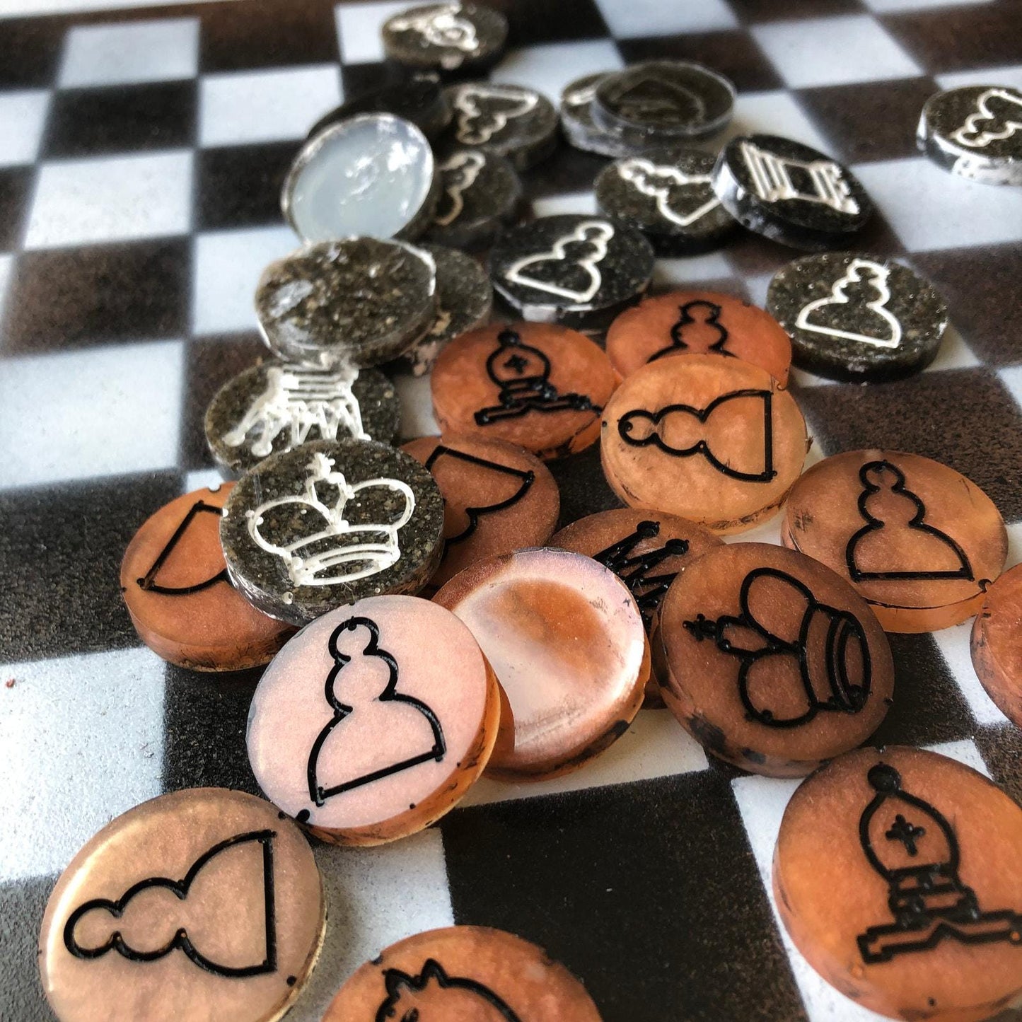 Chess Set - Orange Mix