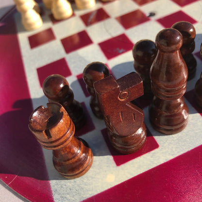 Vinyl Chess Set - Violet Cream