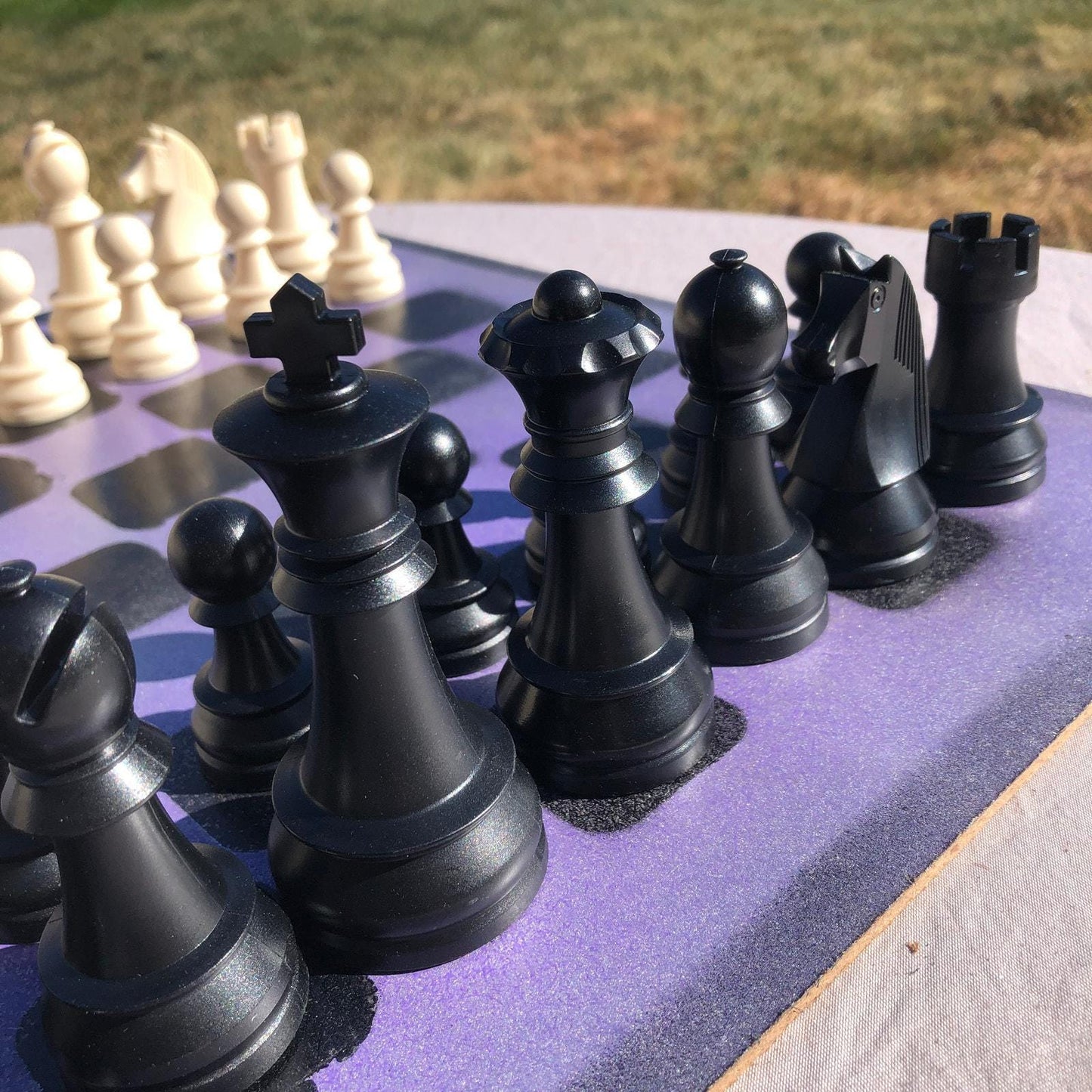 Large Chess Set - Light Purple