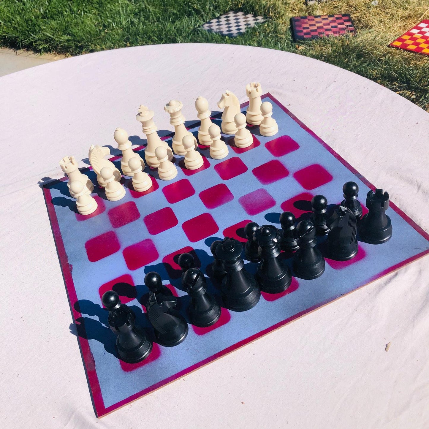 Large Chess Set - Purple Violet