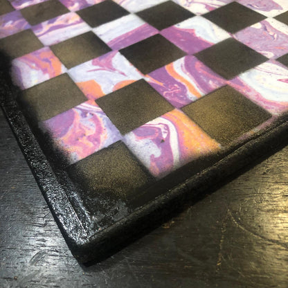 Scrapbook Chess Set - Purple Mix