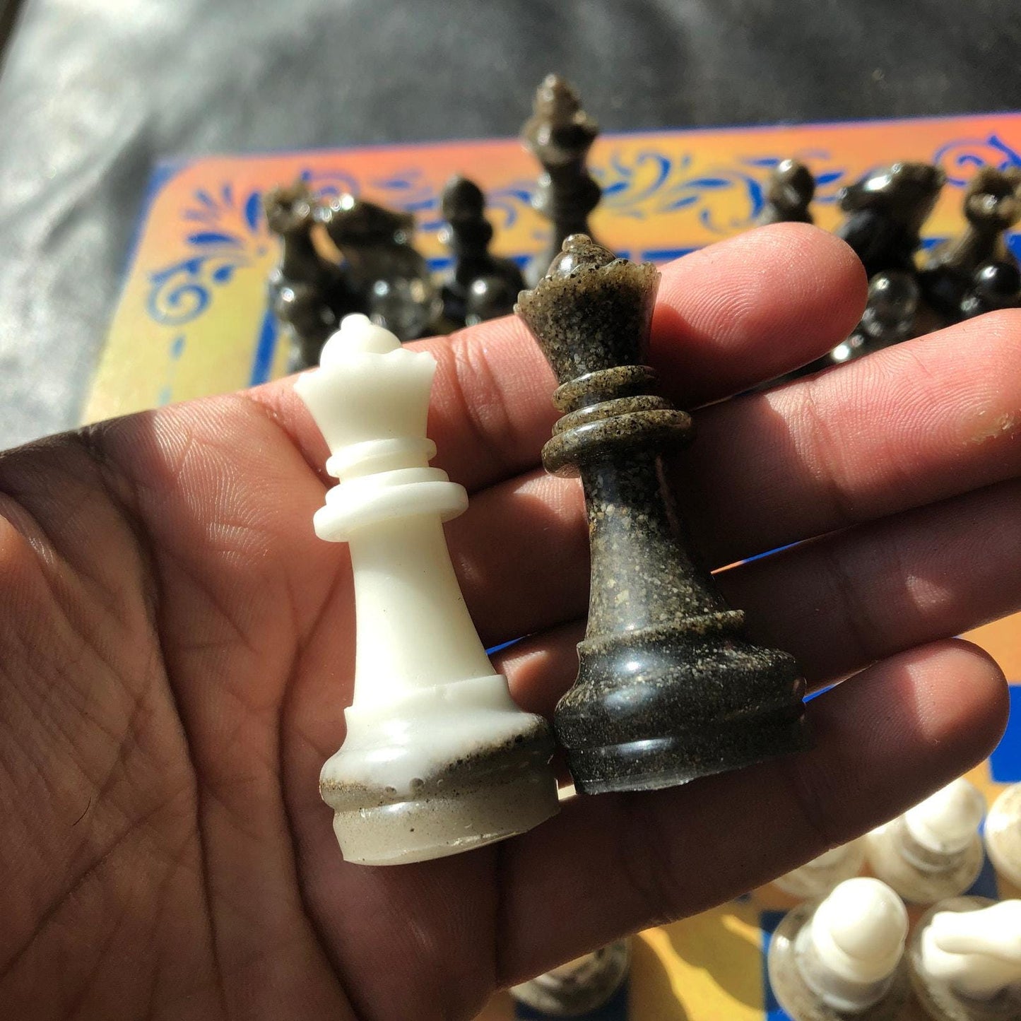 Chess Set - Sunset Blue Royal