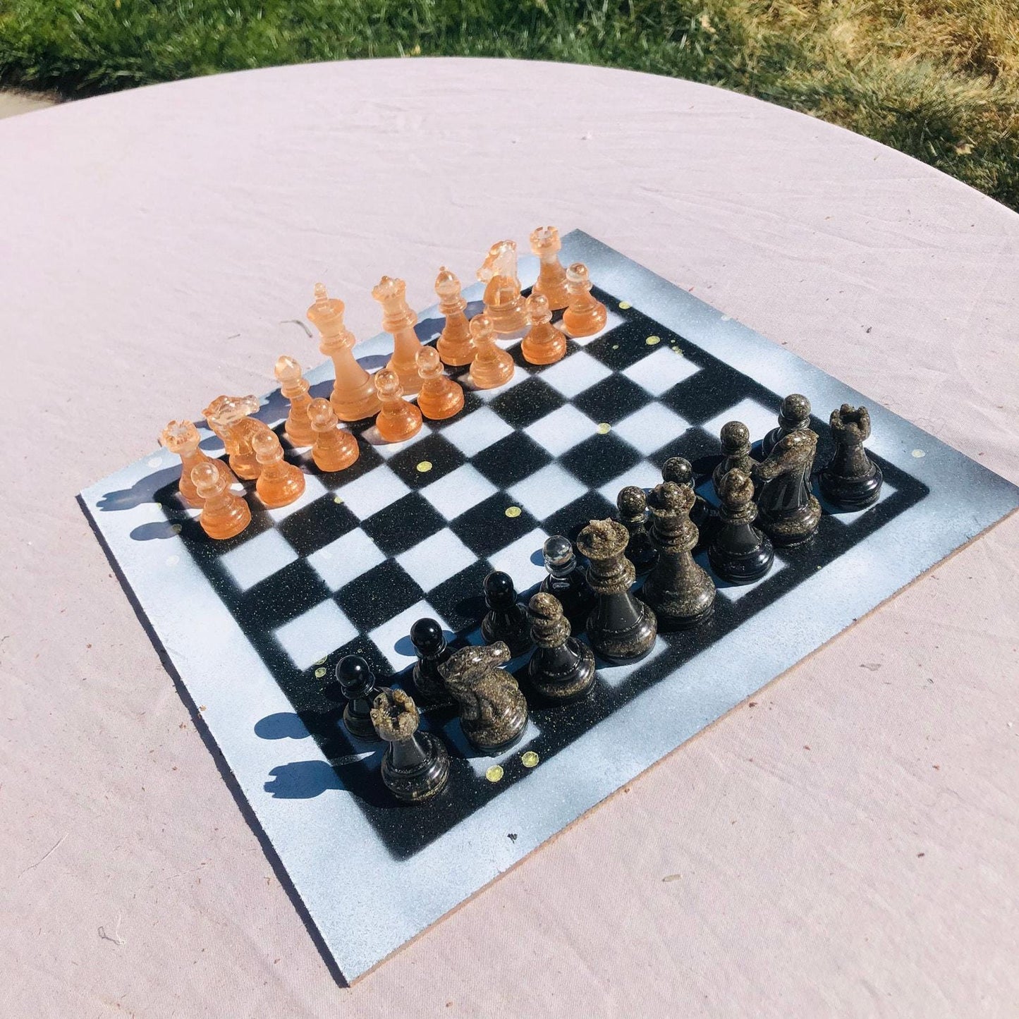 Chess Set - Amber Edition