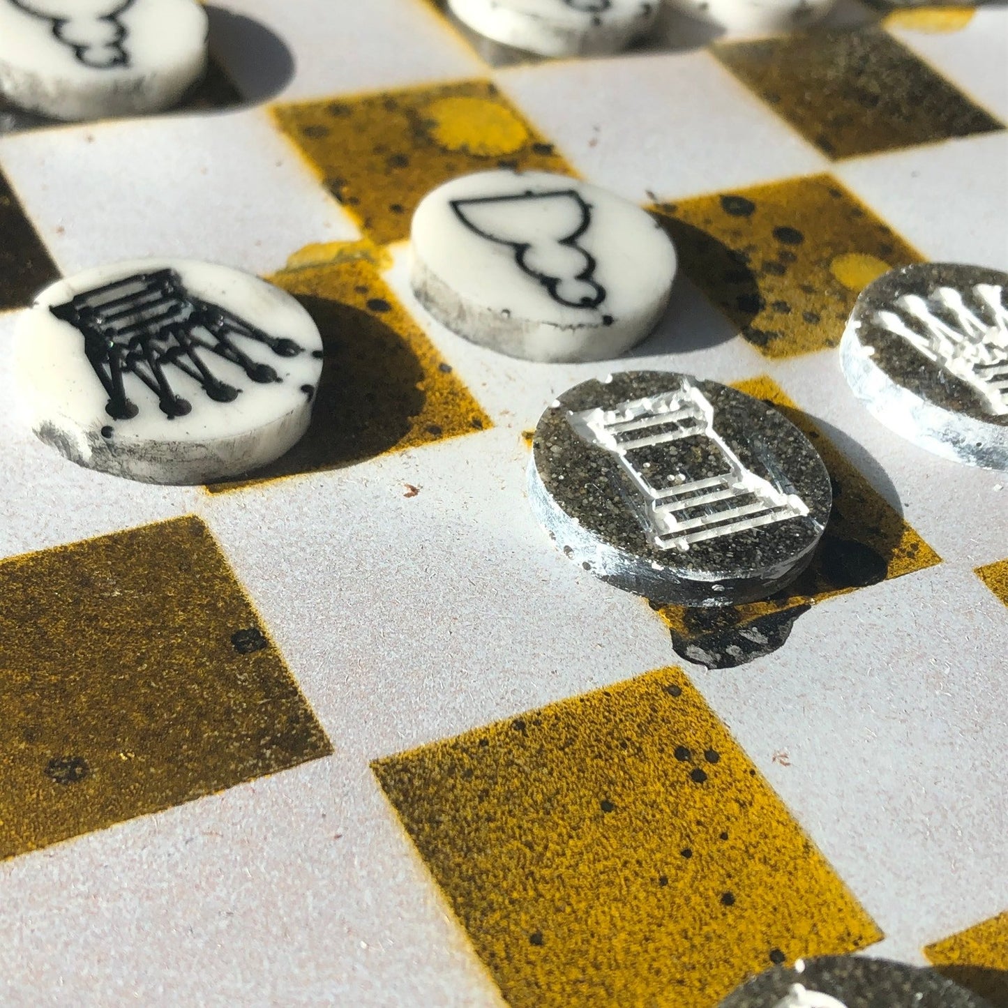 Chess Set - Dirty Yellow