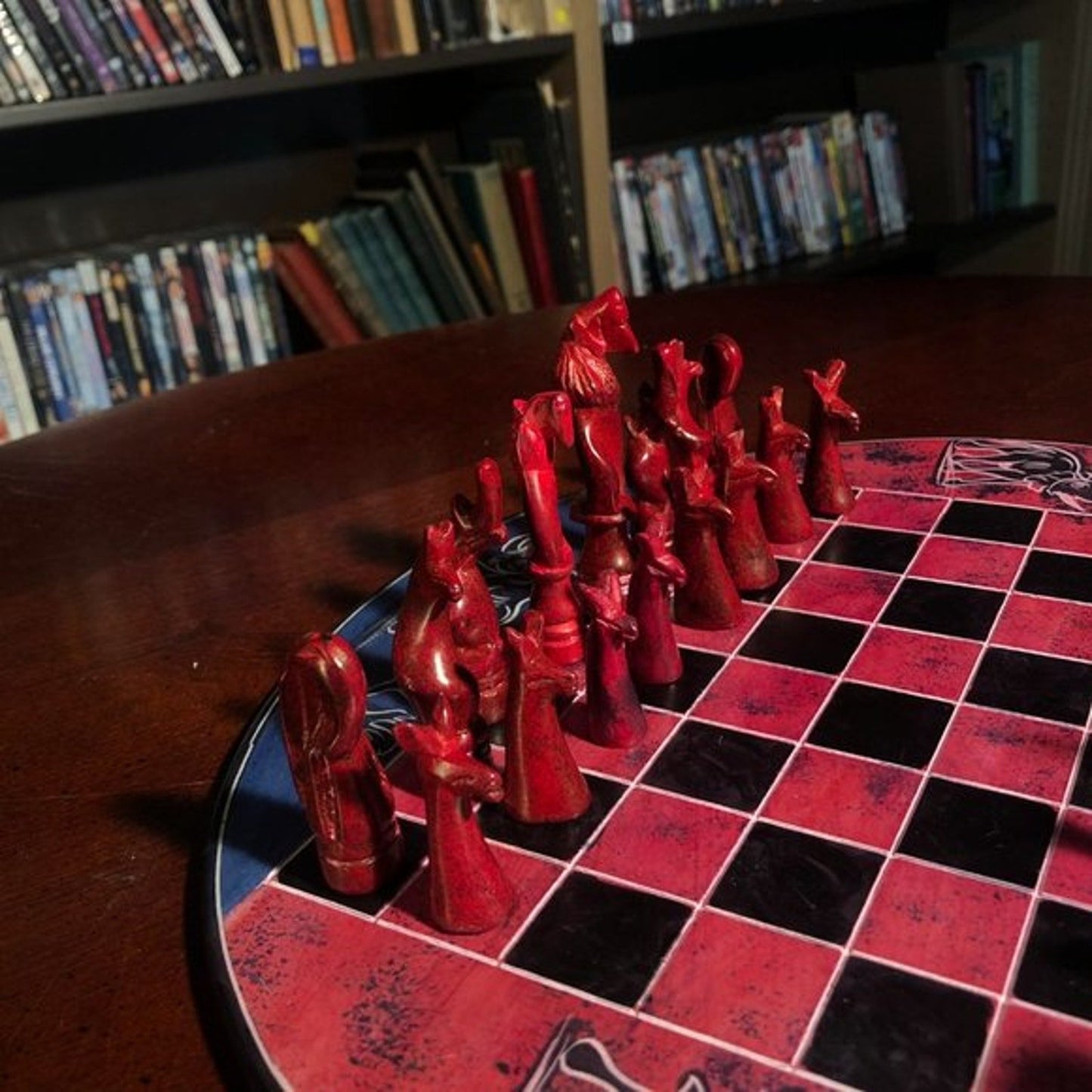 African Vintage Chess Set - Elephant Kenyan Chess Board