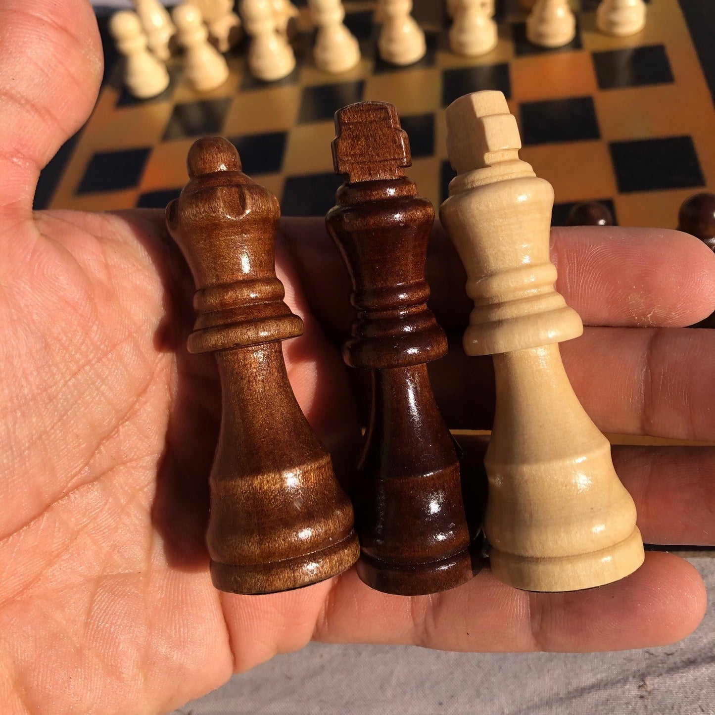 Chess Set - Sunset Orange