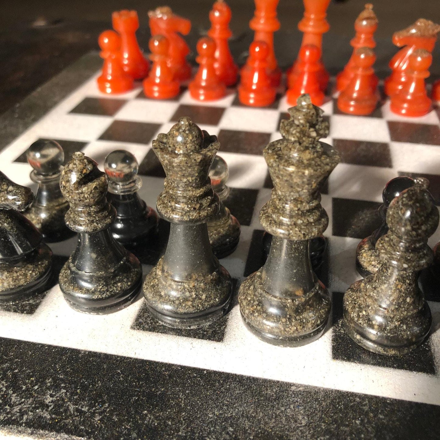 Chess Set - Black & White Edition (Resin Pieces)