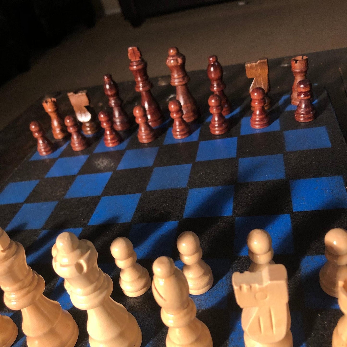 Chess Set - Black & Blue