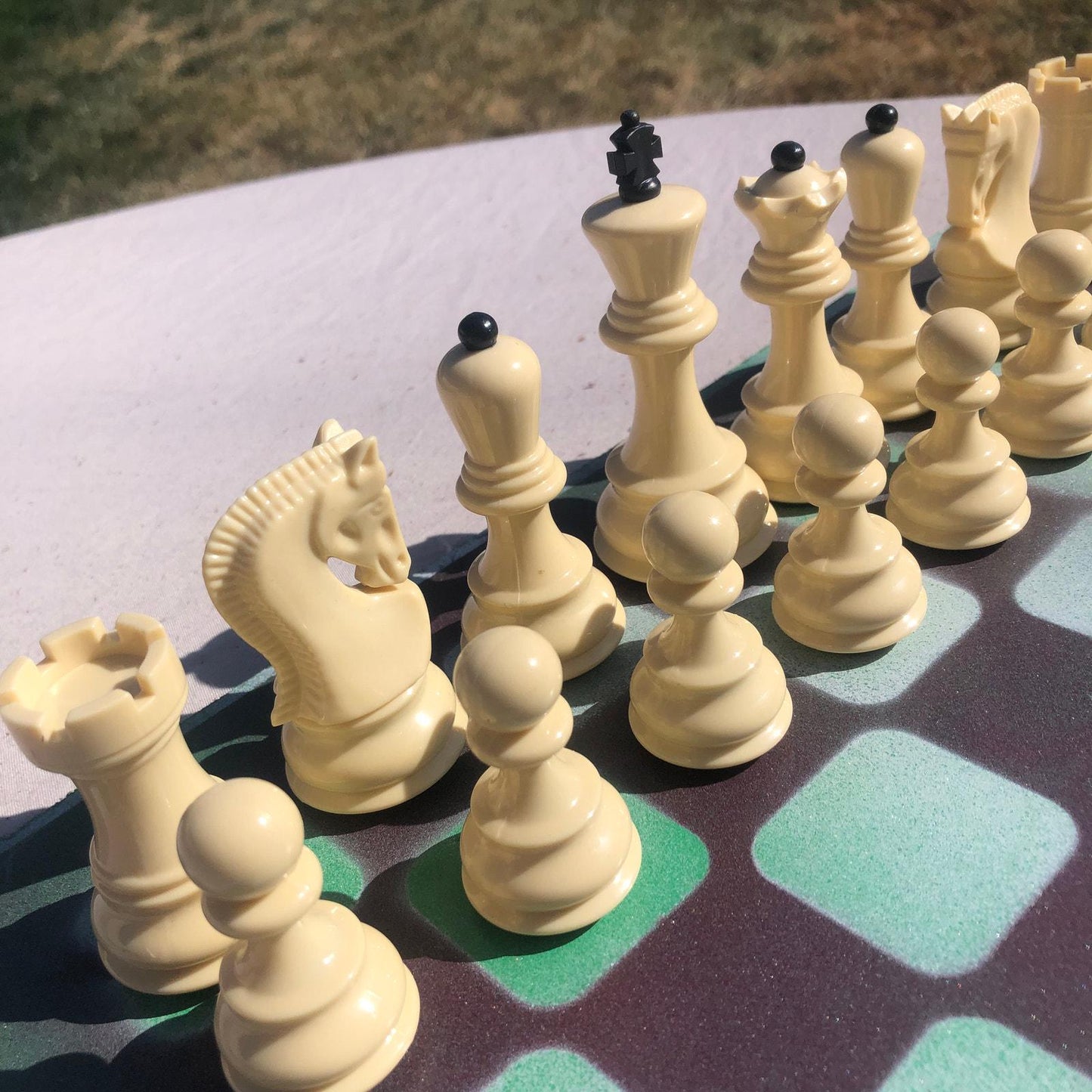 Large Chess Set - Berry Green