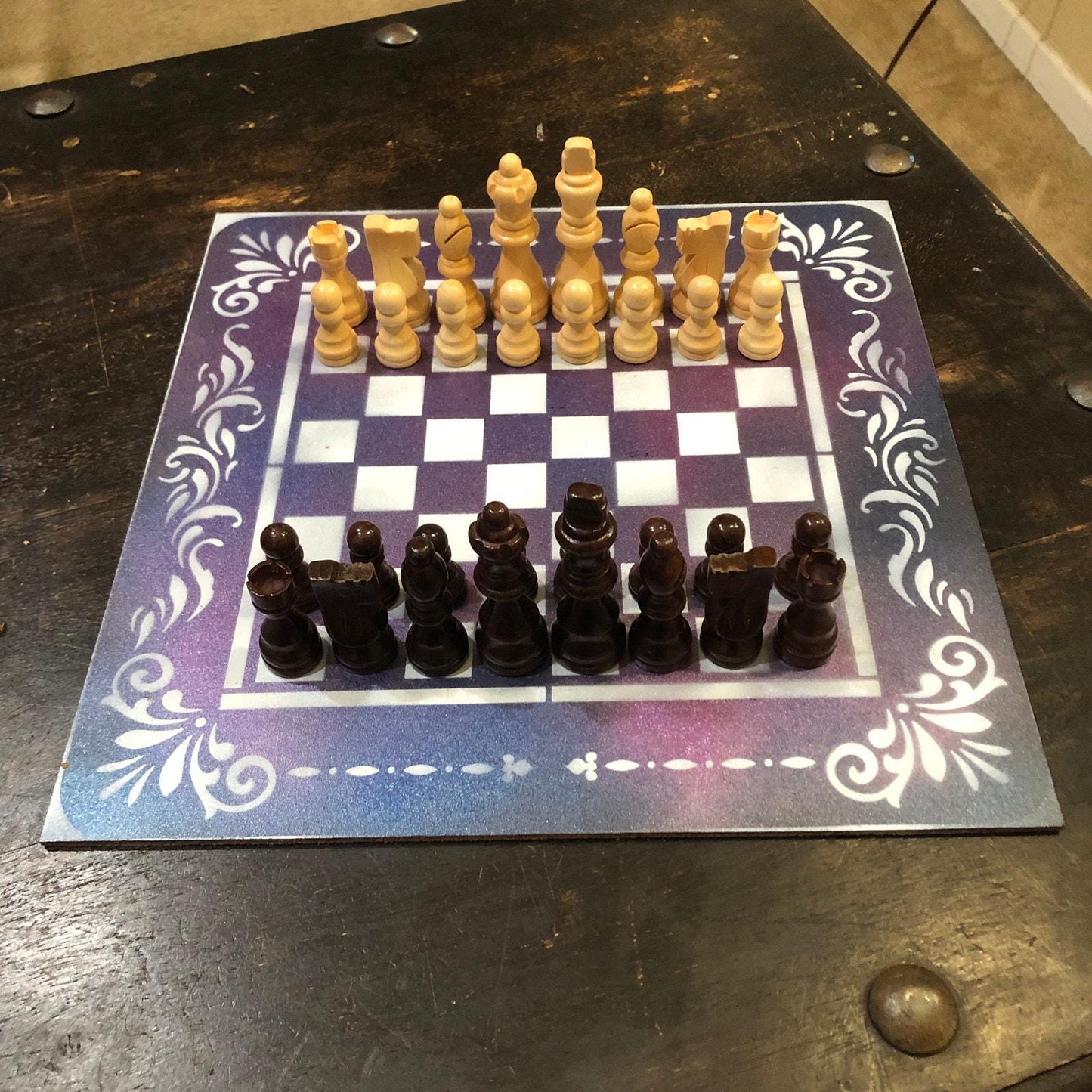 Chess Set - Purple Pink Metallic