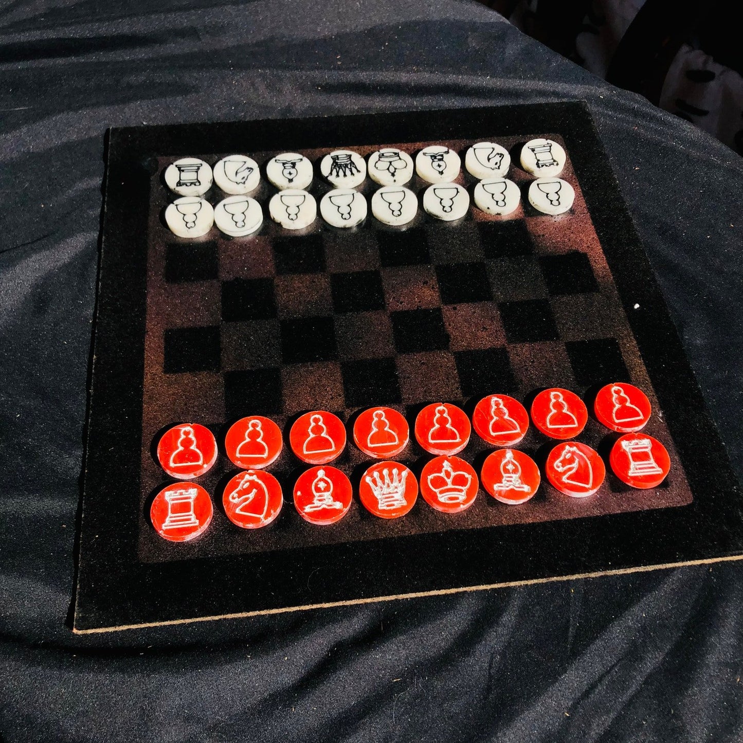 Chess Set - Coal Red Edition