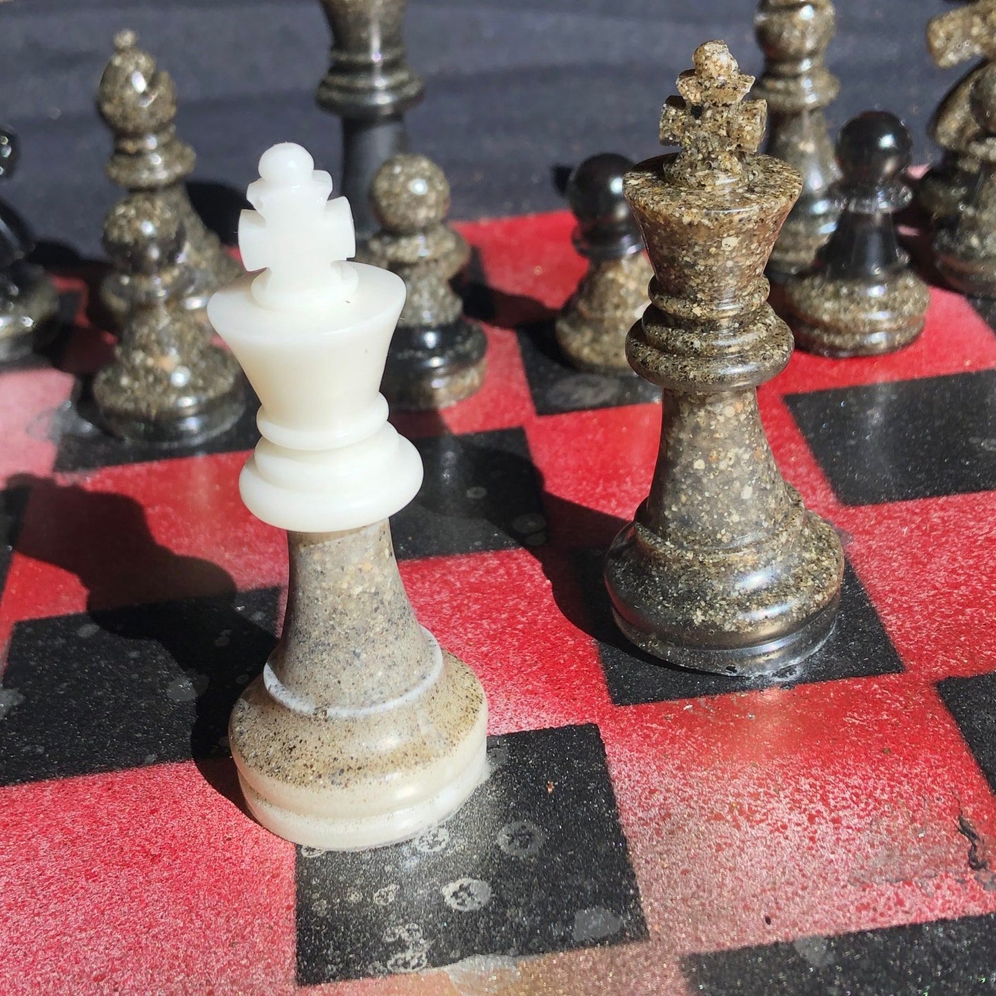 Chess Set - Rustic Red Royal