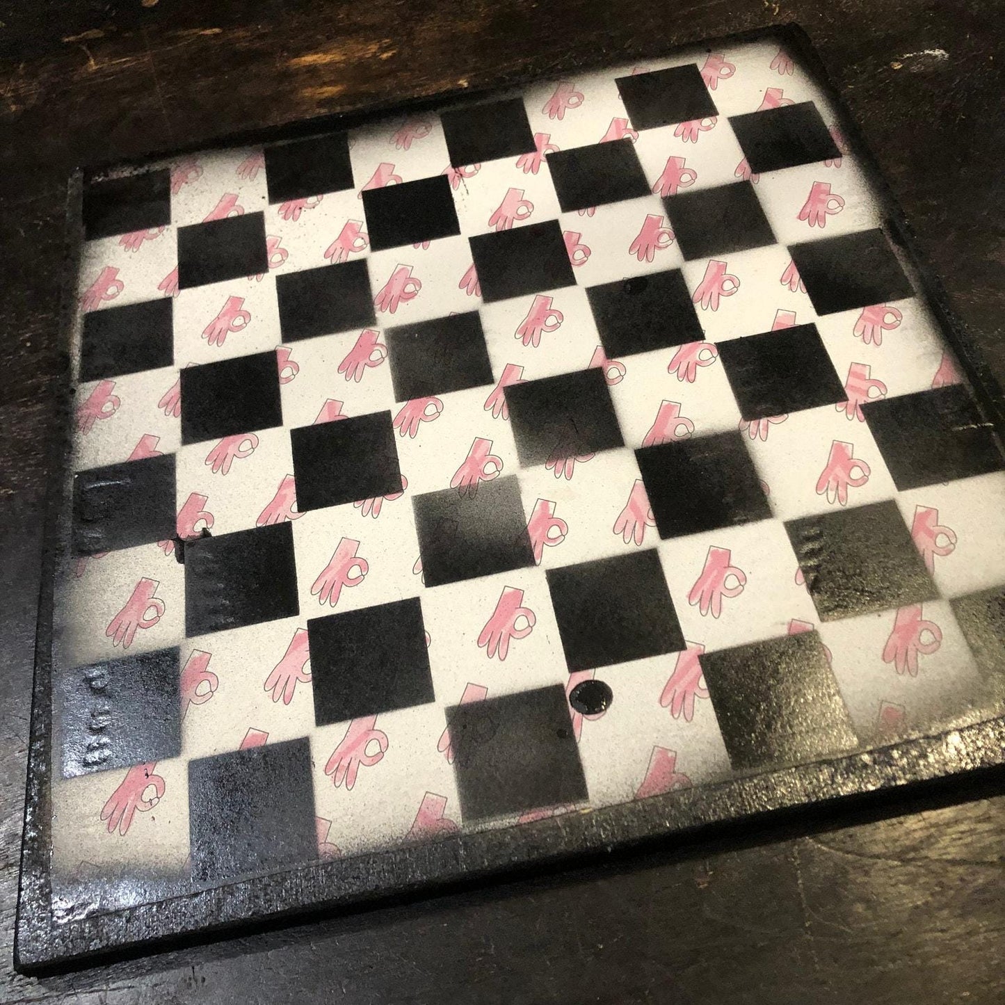 Scrapbook Chess Set - Pink Okay