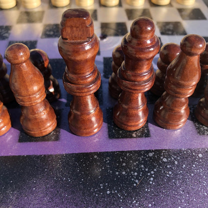Vinyl Chess Set - Purple Drizzle