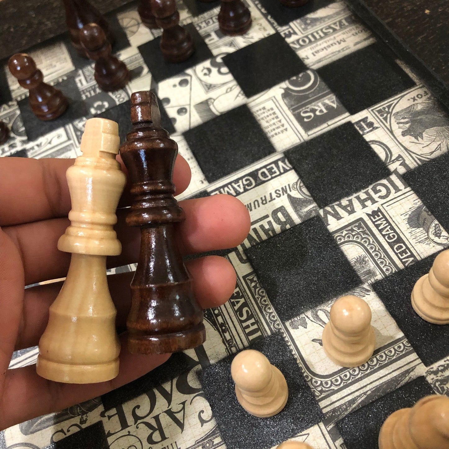 Scrapbook Chess Set - Classic Themed