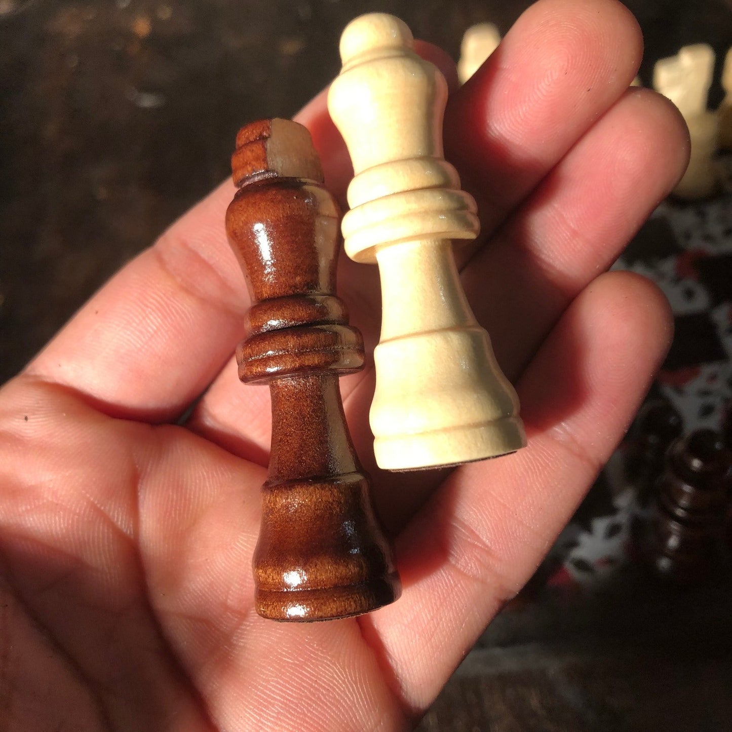 Scrapbook Chess Set - Red Rose