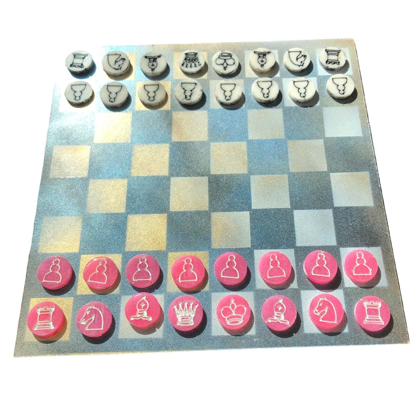 Chess Set - Sunkissed Golden Pink