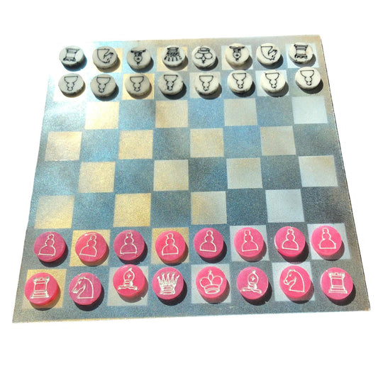 Chess Set - Sunkissed Golden Pink