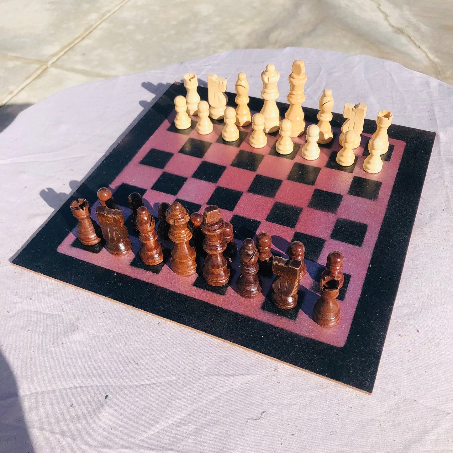 Chess Set - Violet & Black