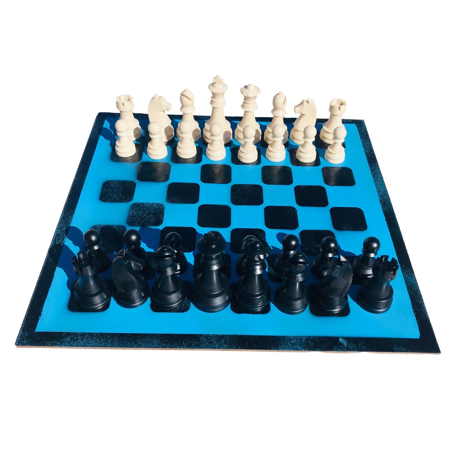 Large Chess Set - Pool Blue