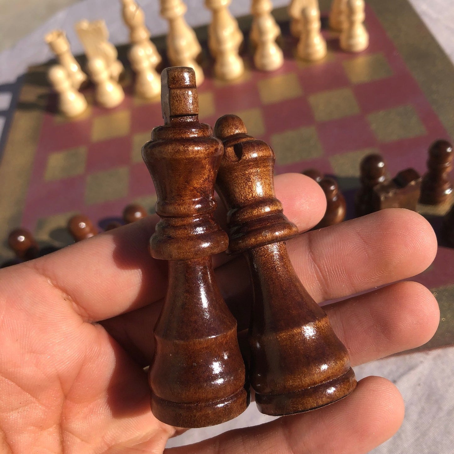 Chess Set - Violet Gold