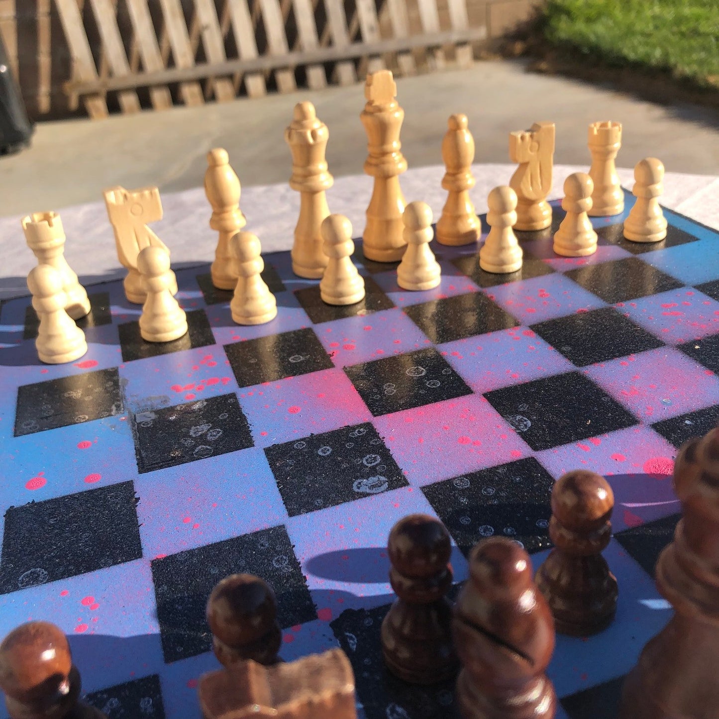 Chess Set - Purple & Blue