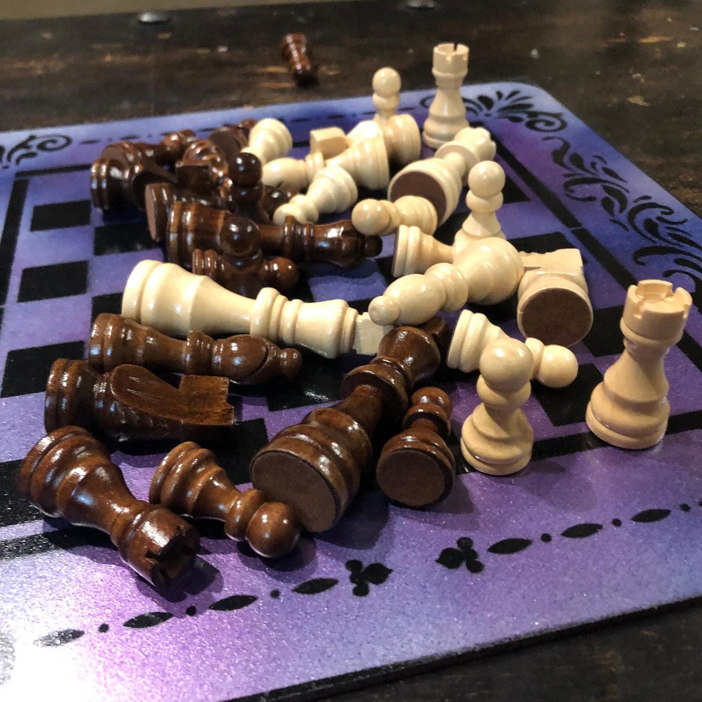 Chess Set - Galaxy Purple