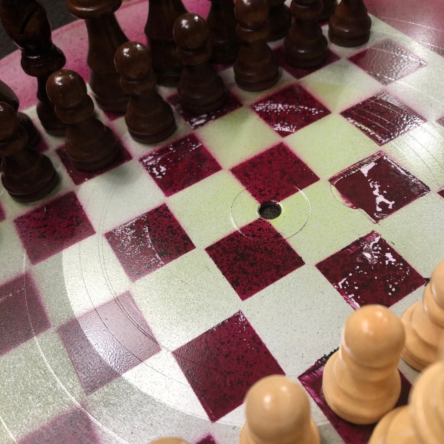 Vinyl Chess Set - Violet Mix