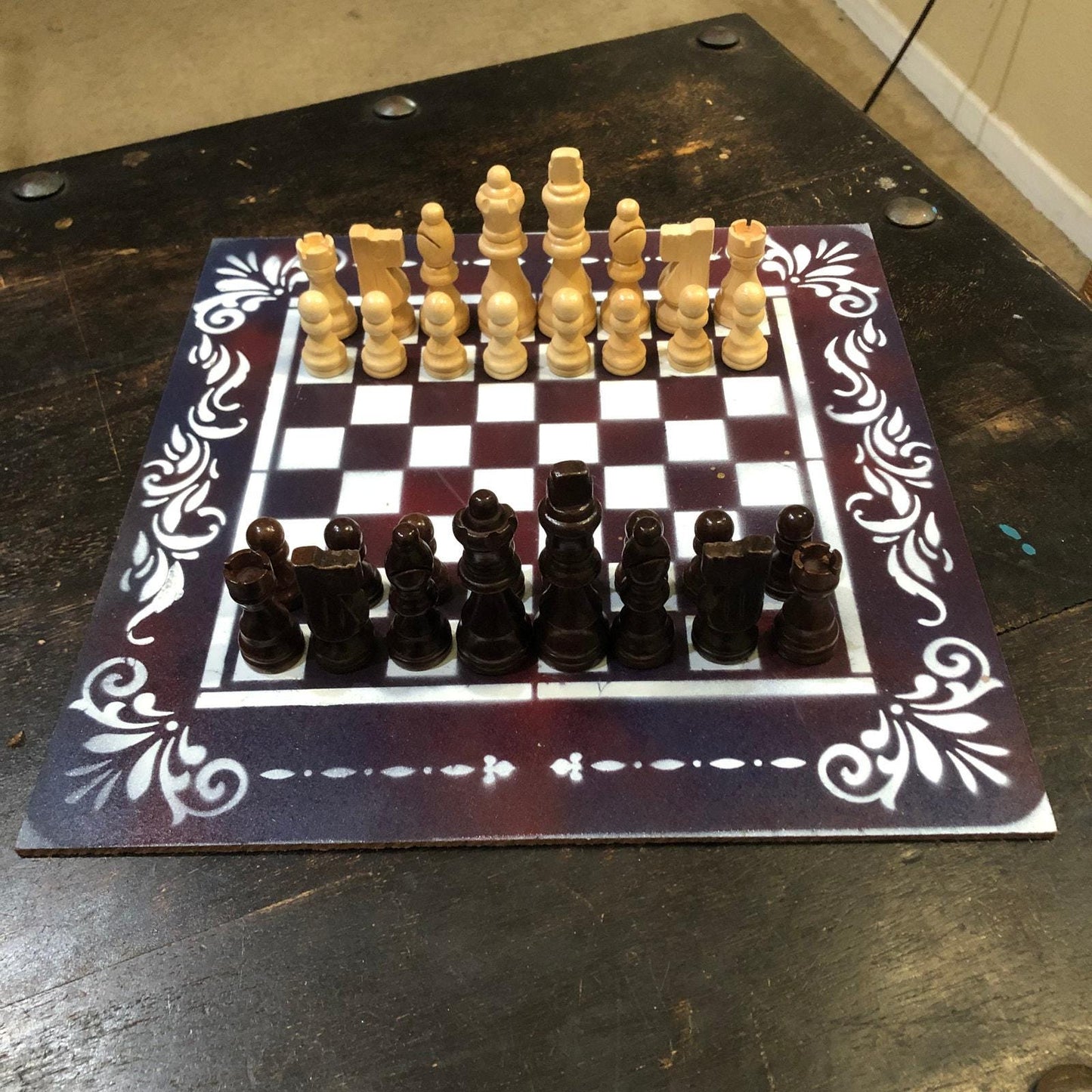 Chess Set - Dark Velvet Purple Mix