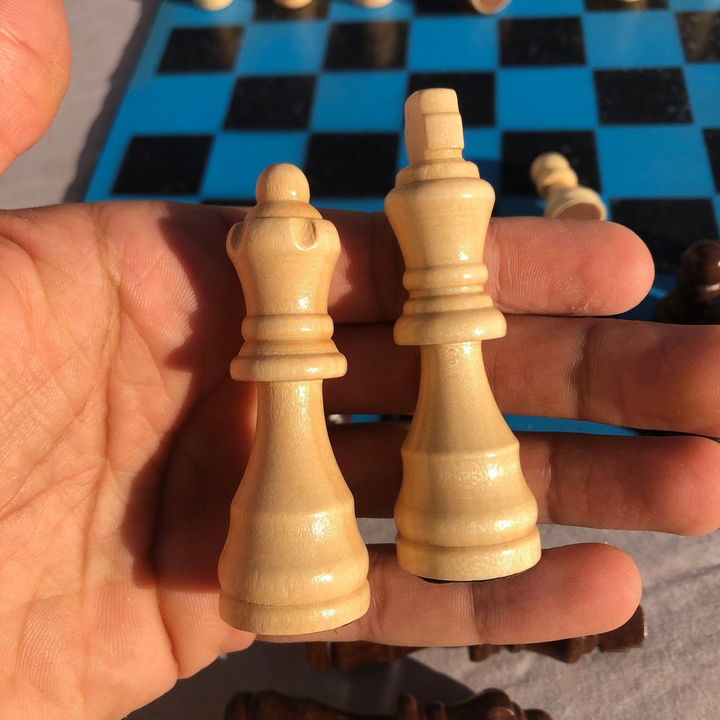 Chess Set - Beautiful Sky Blue