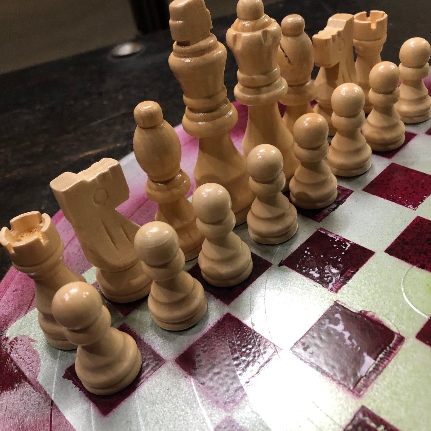 Vinyl Chess Set - Violet Mix