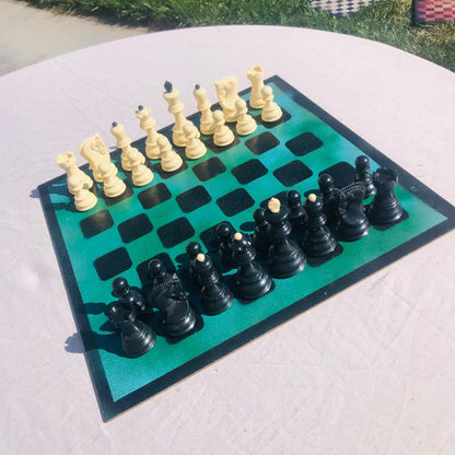 Large Chess Set - Dark Green